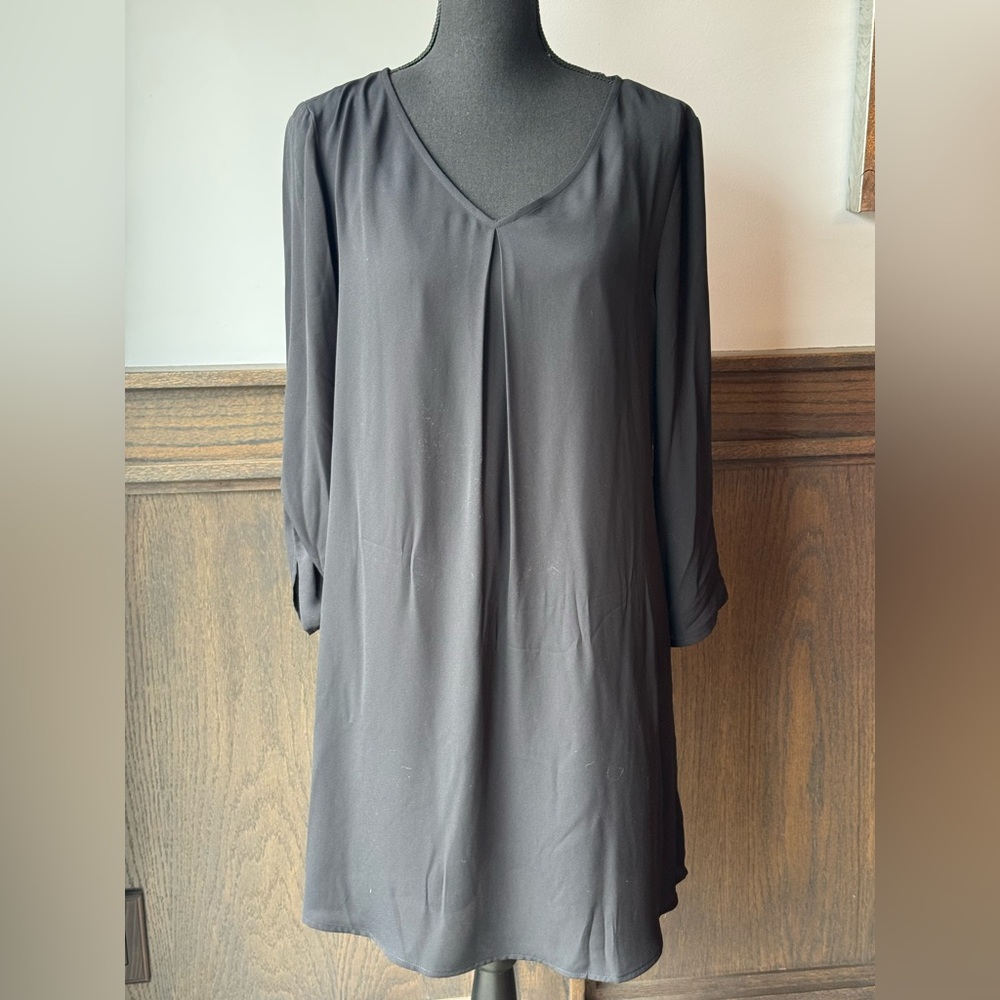 Decree Gray 3/4 Sleeve little black dress NWT size large - Picture 1 of 9